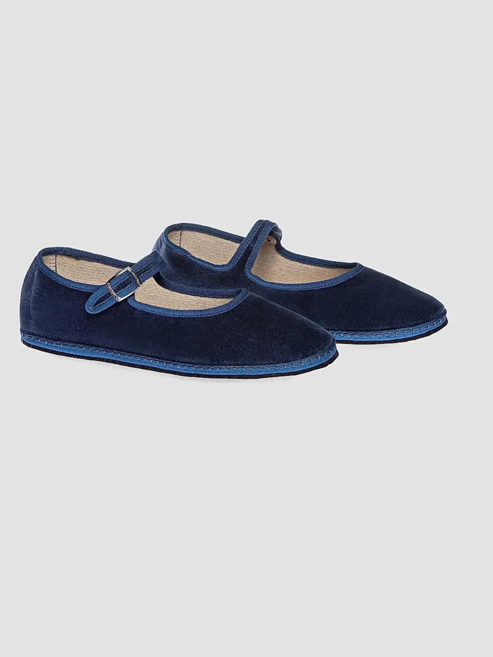 Delfina velvet Mary Janes from Vibi Venezia in Navy Blue